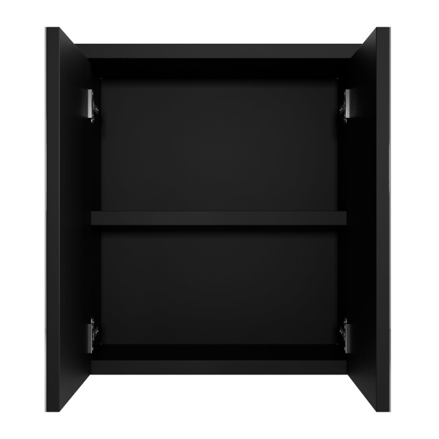 Badplaats Spiegelkast toledo 60 x 20 x 60 cm zwart badkamerkast badkamer 3181314 large