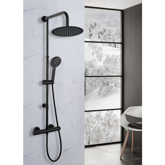 Luzzo ® 25 cm regendouche met thermostaatkraan - 3047804 large