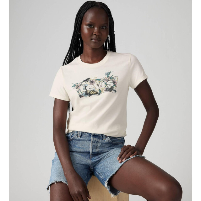 Levi's the perfect tee lily bw fill egret grap 17369 2948 06011.180.0007 large