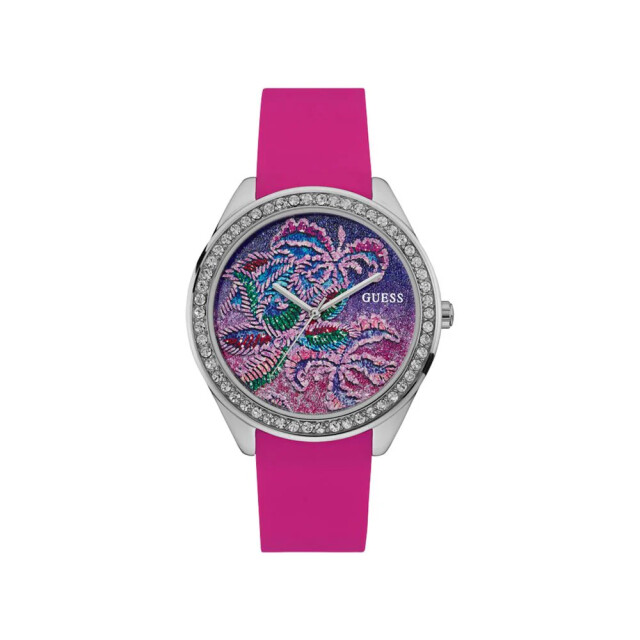 Guess Siliconen horloge voor stijlvolle dames Guess Roze Siliconen Horloge Voor Stijlvolle Dames large