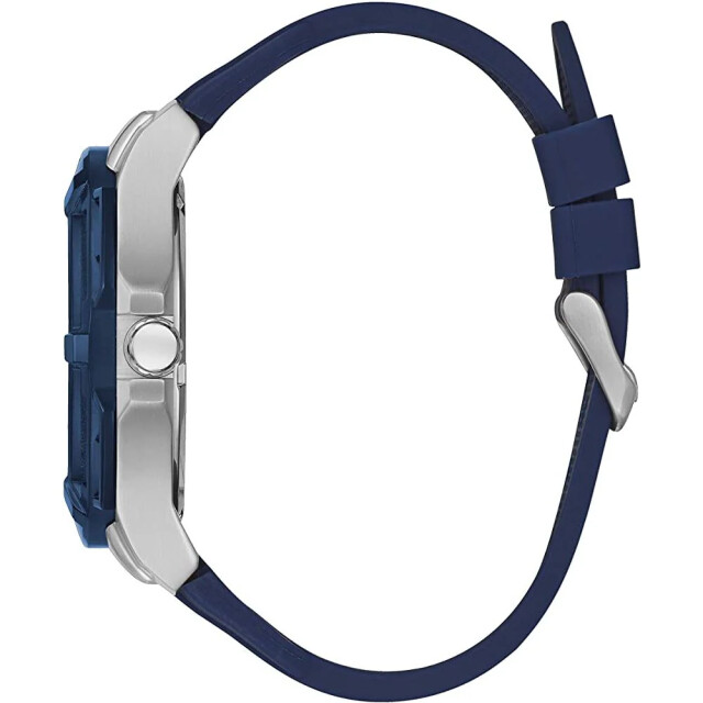 Guess Rubberen horloge voor stijlvolle mannen Guess Blauw Rubberen Horloge Voor Stijlvolle Mannen large
