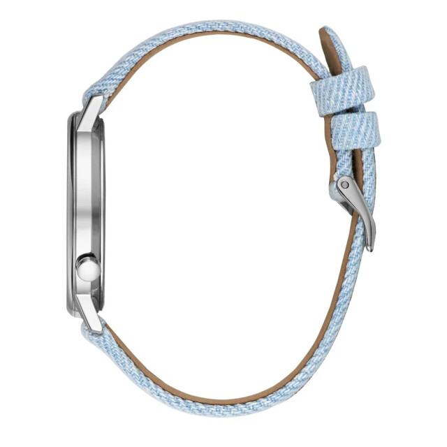 Guess Textiel horloge voor stijlvolle draagervaring Guess Blauwe Textiel Horloge Voor Stijlvolle Draagervaring large