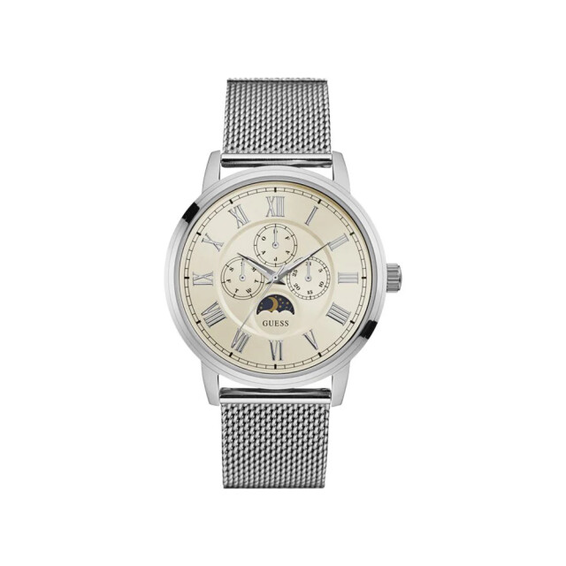 Guess Stalen horloge voor stijlvolle gelegenheden Guess Zilveren Stalen Horloge Voor Stijlvolle Gelegenheden large