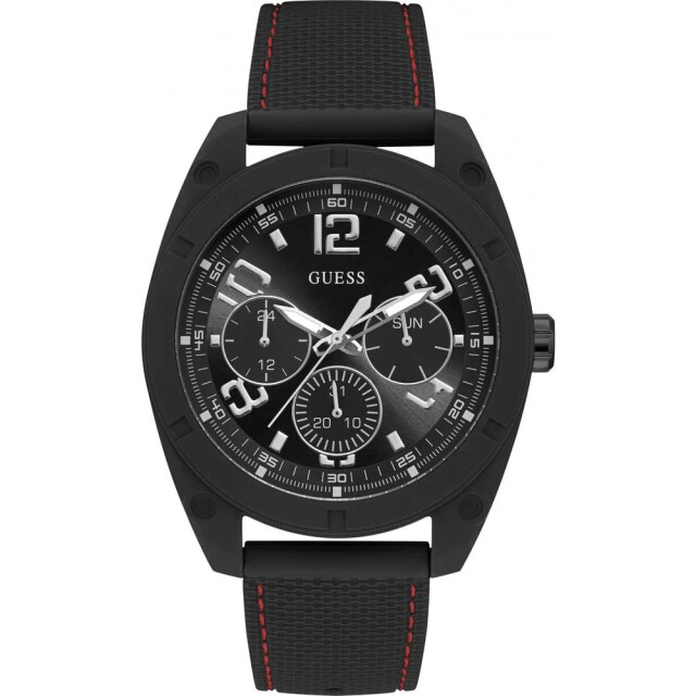 Guess Rubber horloge voor tijdloze stijl Guess Zwarte Rubber Horloge Voor Tijdloze Stijl large