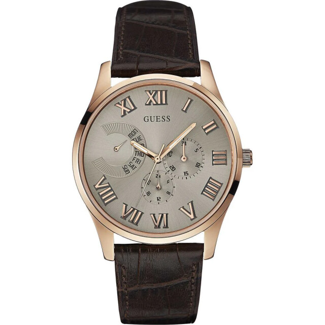 Guess Polyethyleen horloge voor stijlvolle luxe Guess Bruin Polyethyleen Horloge Voor Stijlvolle Luxe large