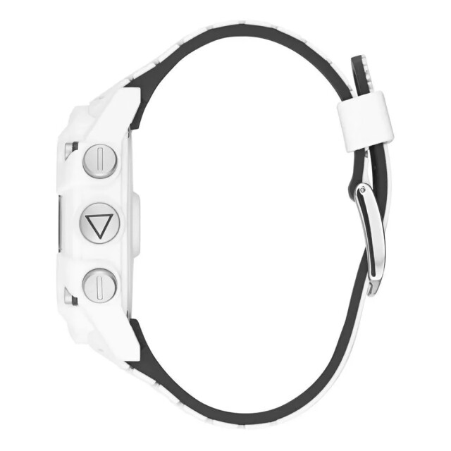 Guess Te hars horloge met digitale functies Guess Witte Hars Horloge Met Digitale Functies large