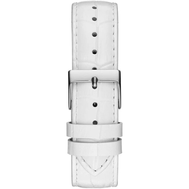Guess Te leren horloge voor stijlvolle dames Guess Witte Leren Horloge Voor Stijlvolle Dames large