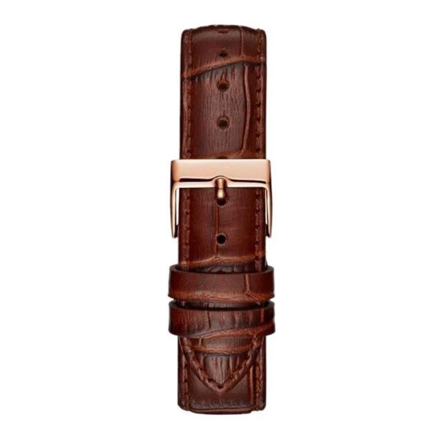Guess Leren horloge voor elegante stijl Guess Bruine Leren Horloge Voor Elegante Stijl large