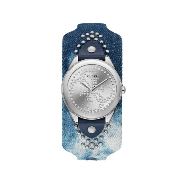 Guess Textiel horloge voor stijlvolle gelegenheden Guess Bruin Textiel Horloge Voor Stijlvolle Gelegenheden large