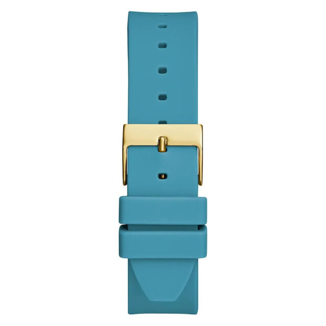 Guess Siliconen horloge voor stijlvolle comfort Guess Blauwe Siliconen Horloge Voor Stijlvolle Comfort large