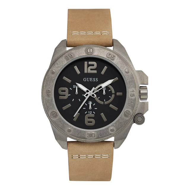 Guess Polyethyleen horloge voor elegante stijl Guess Beige Polyethyleen Horloge voor Elegante Stijl large