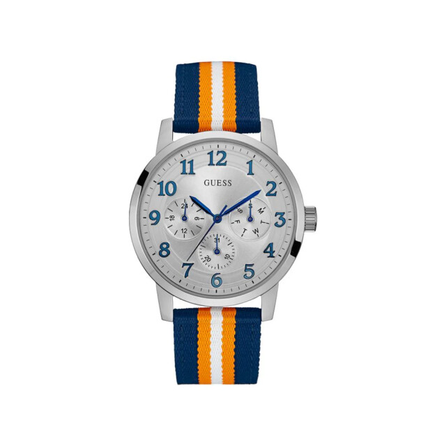 Guess Nylon horloge voor stijlvolle gasten Guess Blauwe Nylon Horloge Voor Stijlvolle Gasten large