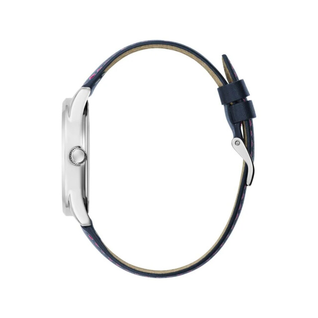 Guess Leren horloge voor stijlvolle gelegenheden Guess Blauw Leren Horloge Voor Stijlvolle Gelegenheden large
