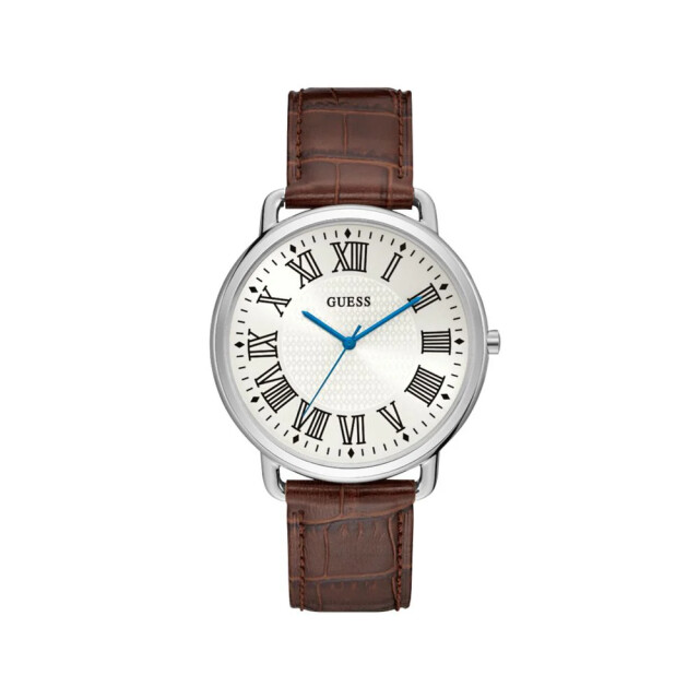 Guess Leren horloge voor stijlvolle mannen Guess Bruin Leren Horloge Voor Stijlvolle Mannen large