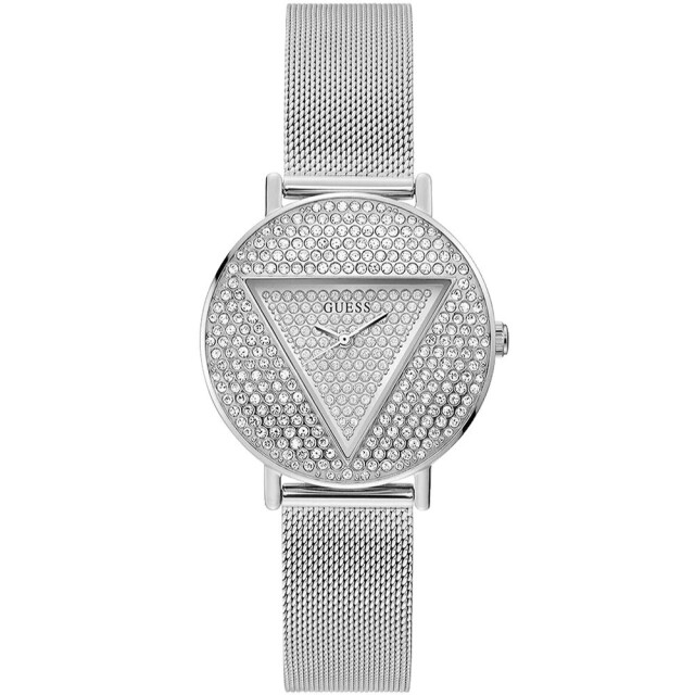Guess Rvs horloge voor stijlvolle man of vrouw Guess Grijs RVS Horloge Voor Stijlvolle Man of Vrouw large