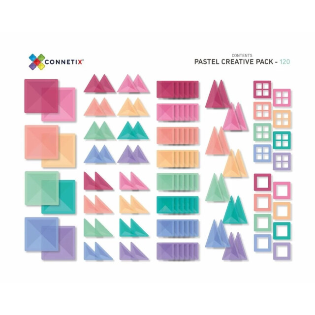 Connetix Pastel creative pack 120 stuks CON-EU-P120 large