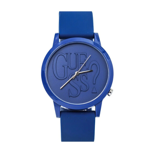 Guess Rubber horloge voor stijlvolle gelegenheden Guess Blauwe Rubber Horloge Voor Stijlvolle Gelegenheden large