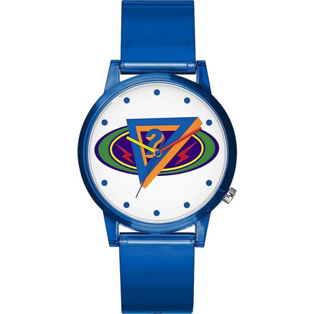 Guess Hars horloge voor stijlvol dagelijks gebruik Guess Blauwe Hars Horloge Voor Stijlvol Dagelijks Gebruik large