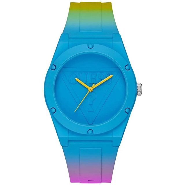 Guess Multicolor silicium horloge voor stijlvolle uitstraling Guess Multicolor Silicium Horloge voor Stijlvolle Uitstraling large