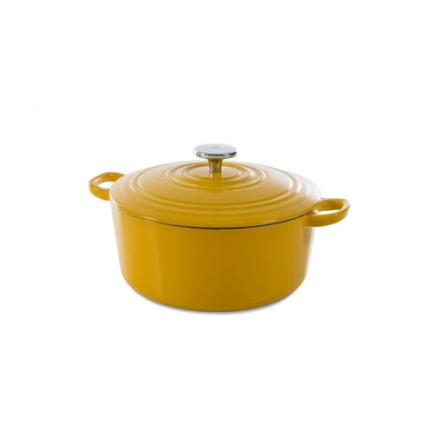 BK Cookware Bk bourgogne braadpan sunny yellow 24 cm gietijzer H6075.524 large