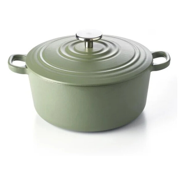 BK Cookware Bk bourgogne braadpan olive green 28 cm gietijzer H6081.528 large