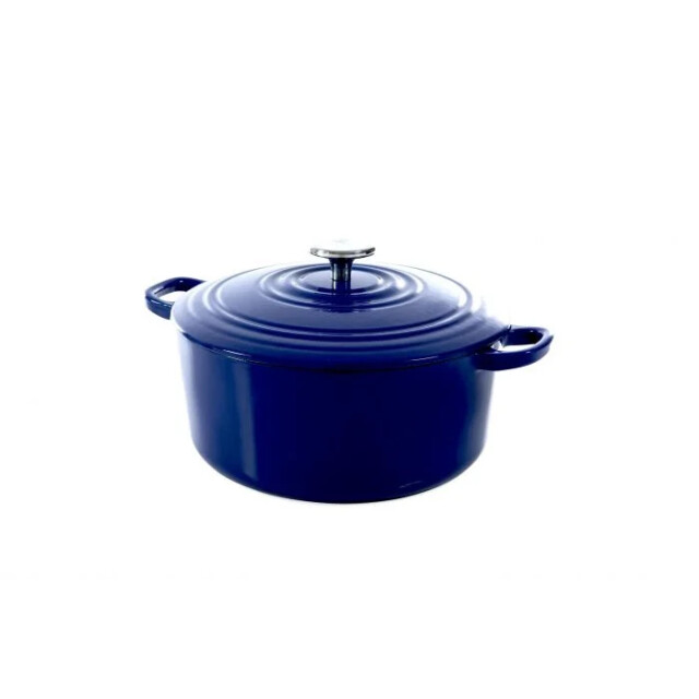 BK Cookware Bk bourgogne braadpan royal blue 24 cm gietijzer H6074.524 large