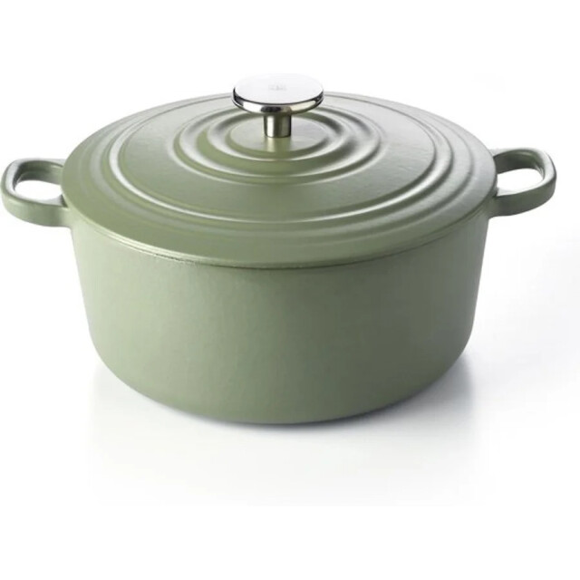 BK Cookware Bk bourgogne braadpan olive green 24 cm gietijzer H6081.524 large