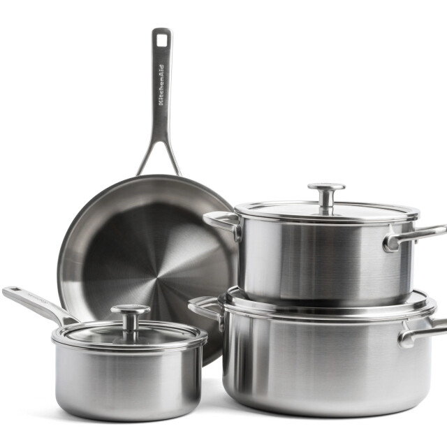 Kitchenaid Multiply stainless steel pannenset 7 delig CC004914-001 large