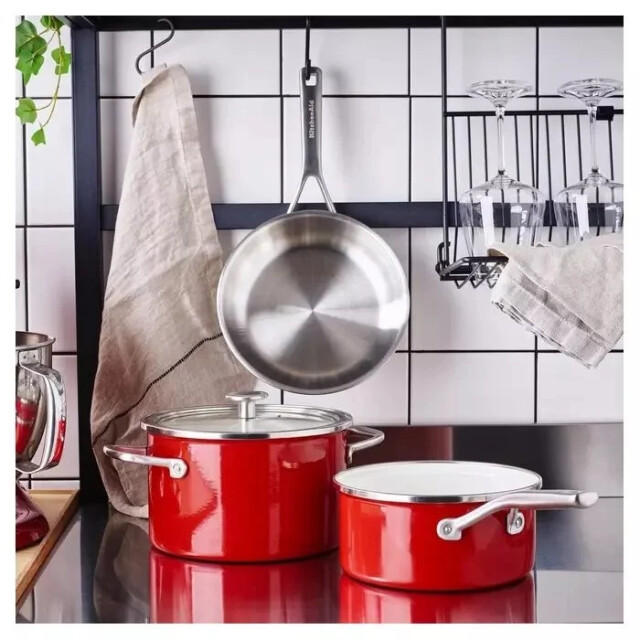 Kitchenaid Pannenset met garde en sauslepel, 5-delig CC004920-001 large