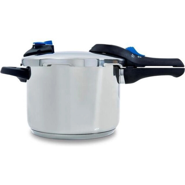 BK Cookware Bk snelkookpan met matte rvs afwerking 22cm 6l B5928.506 large