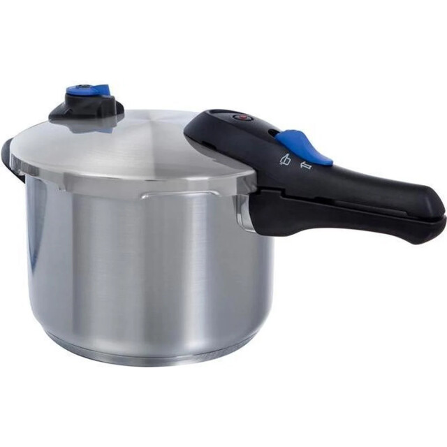BK Cookware Bk snelkookpan met matte rvs afwerking 22cm 6l B5928.506 large