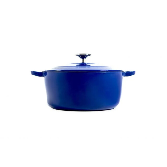 BK Cookware Bk bourgogne braadpan royal blue 24 cm gietijzer H6074.524 large