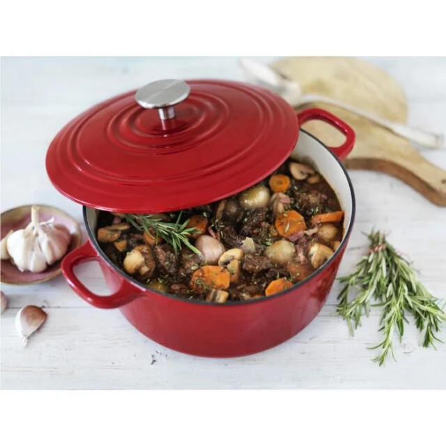 BK Cookware Bk bourgogne braadpan chili red 28 cm gietijzer H6072.528 large