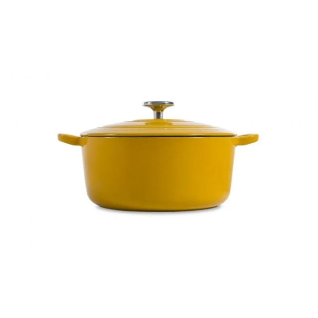 BK Cookware Bk bourgogne braadpan sunny yellow 24 cm gietijzer H6075.524 large