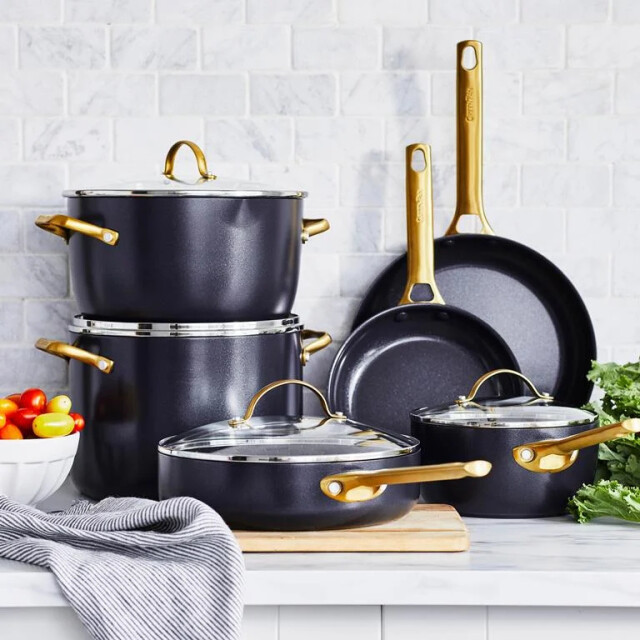Greenpan Padova pannenset 6-delig zwart CC008481-001 large