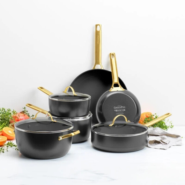 Greenpan Padova pannenset 6-delig zwart CC008481-001 large