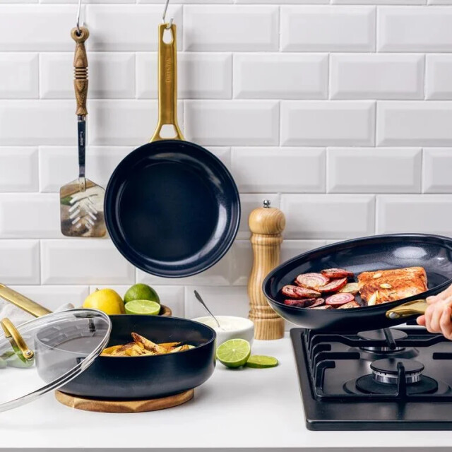 Greenpan Padova pannenset 6-delig zwart CC008481-001 large