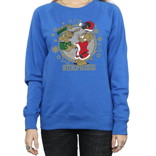 Li-cense Tom and jerry dames kerstverrassing sweatshirt UTBI11678_royalblue large