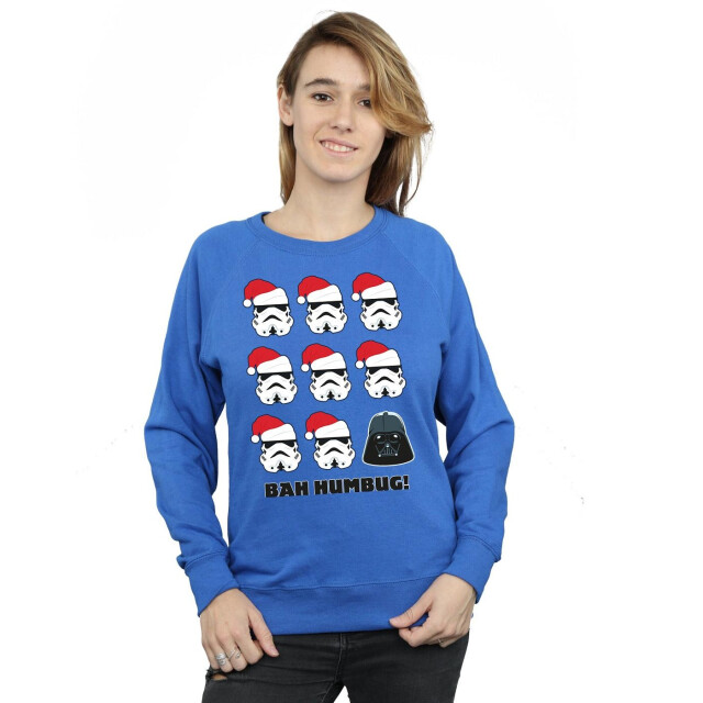Li-cense Star wars dames kerstmis humbug sweatshirt UTBI10932_royalblue large
