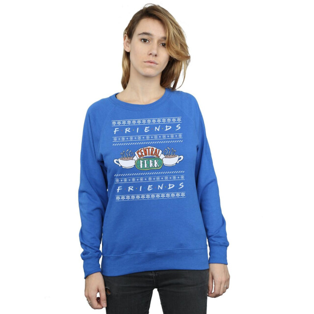 Li-cense Friends dames fair isle central perk sweatshirt UTBI17827_royalblue large
