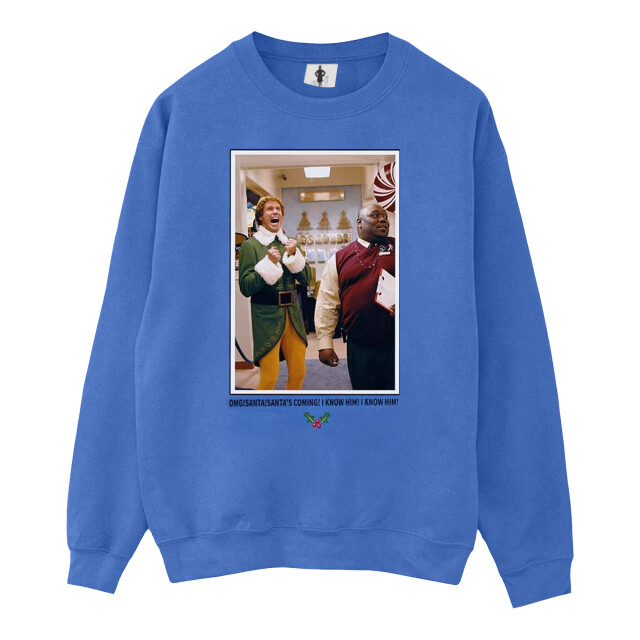 Li-cense Elf dames omg santa foto sweatshirt UTBI16556_royalblue large