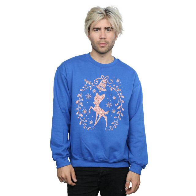 Li-cense Disney heren bambi kerstkrans sweatshirt UTBI16531_royalblue large