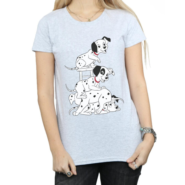 Li-cense Disney dames 101 dalmatiërs stoel katoenen t-shirt UTBI14865_sportsgrey large