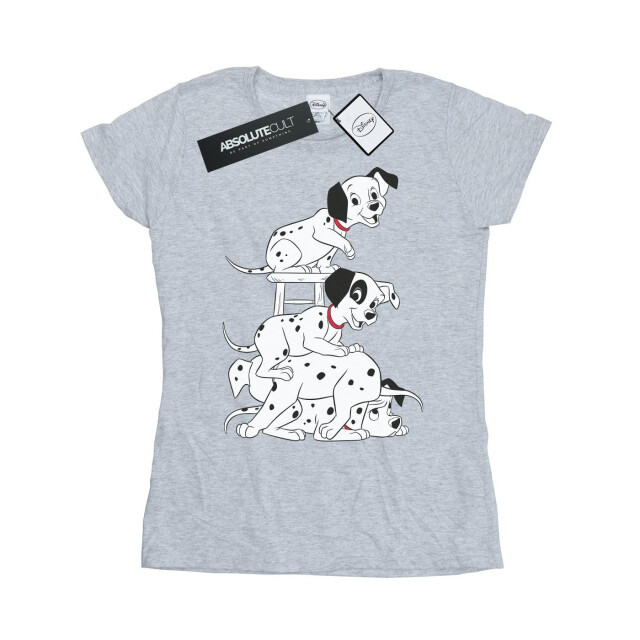 Li-cense Disney dames 101 dalmatiërs stoel katoenen t-shirt UTBI14865_sportsgrey large