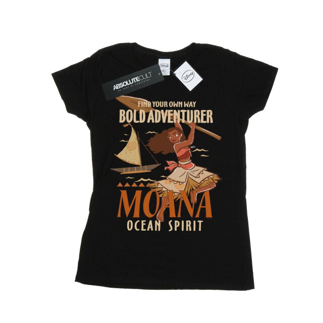 Li-cense Disney dames moana vind je eigen weg katoenen t-shirt UTBI33941_black large
