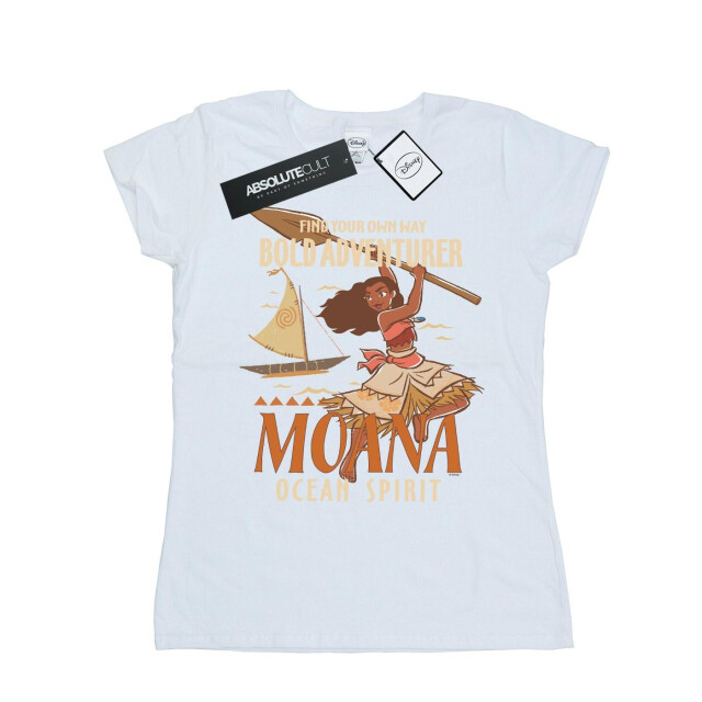 Li-cense Disney dames moana vind je eigen weg katoenen t-shirt UTBI33941_white large