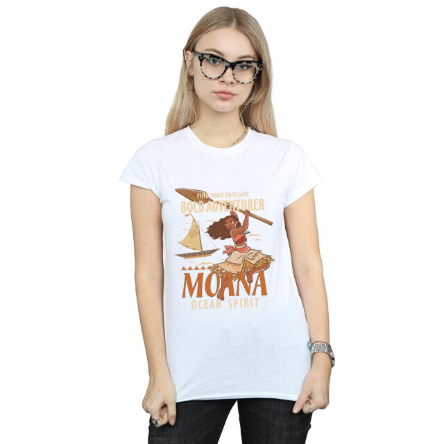 Li-cense Disney dames moana vind je eigen weg katoenen t-shirt UTBI33941_white large