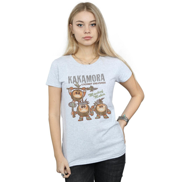 Li-cense Disney dames moana kakamora ondeugendheidsmaker katoenen t-shirt UTBI33960_sportsgrey large