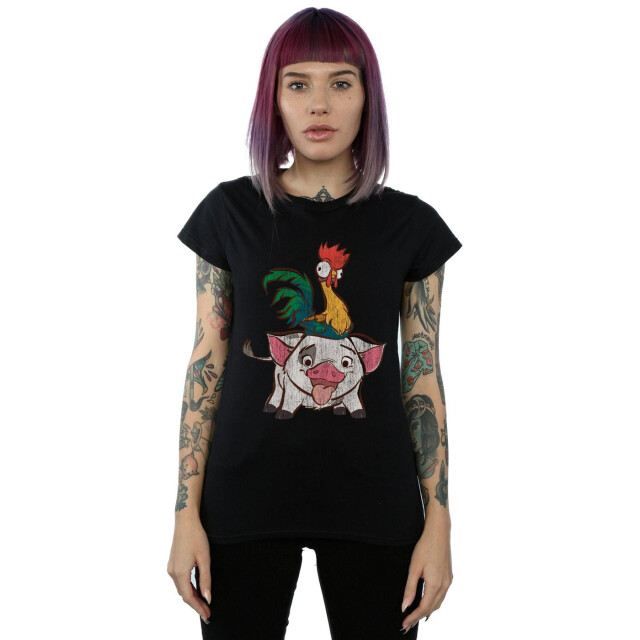 Li-cense Disney dames moana hei hei en pua katoenen t-shirt UTBI33942_black large