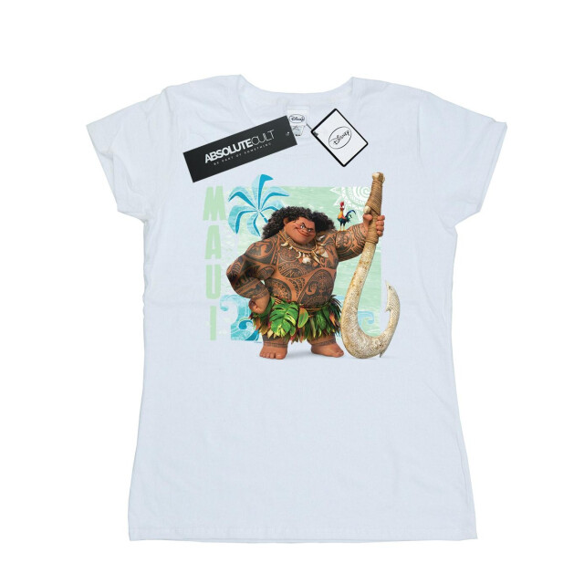 Li-cense Disney dames moana maui katoenen t-shirt UTBI33961_white large